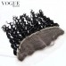 7A Full Lace Frontal Closure 13x4 Deep Curly Wave Virgin Brazilian Human Hair 